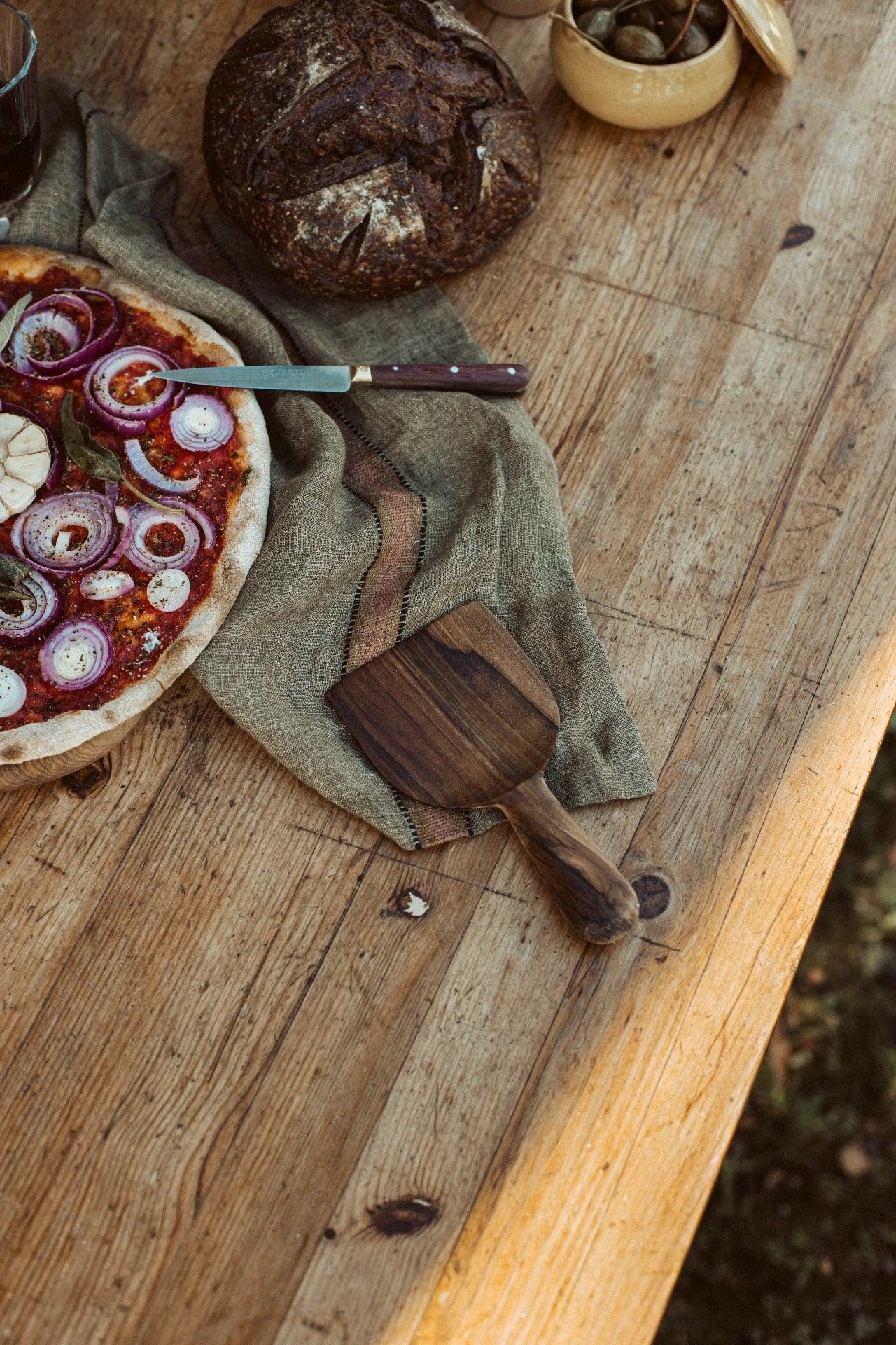 wooden salad spoon - straight