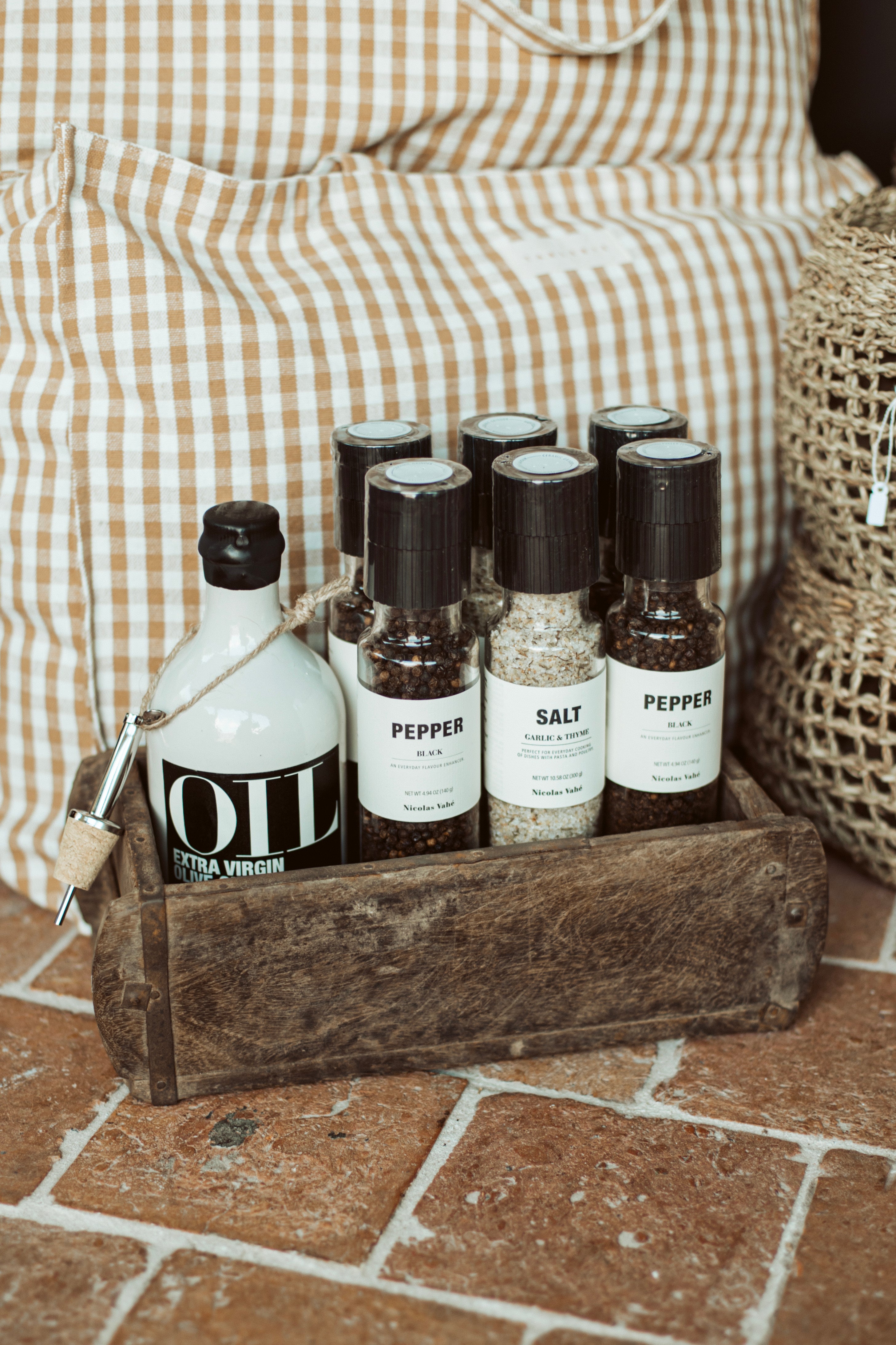 houten minikrat - brocante