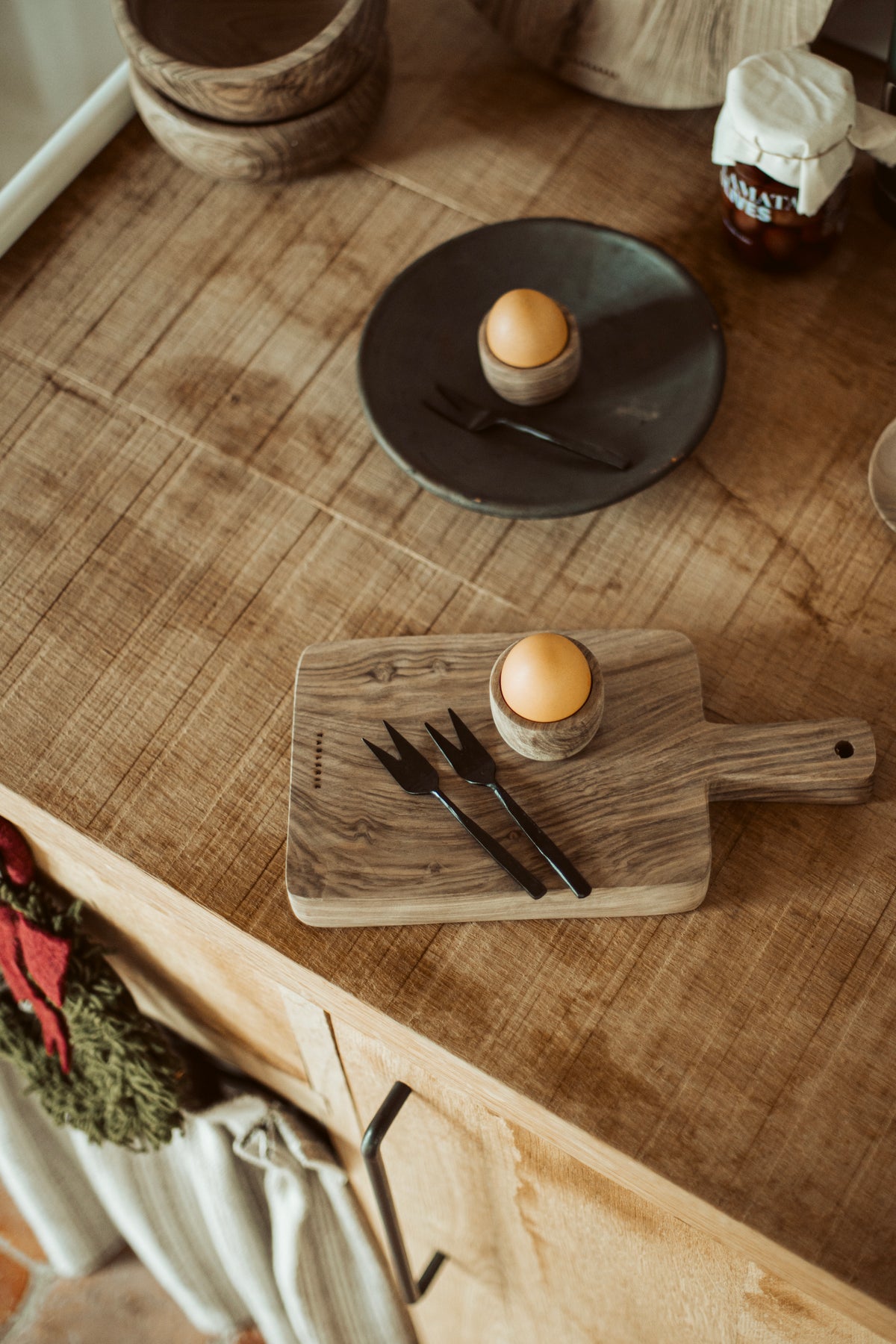 wooden egg cup
