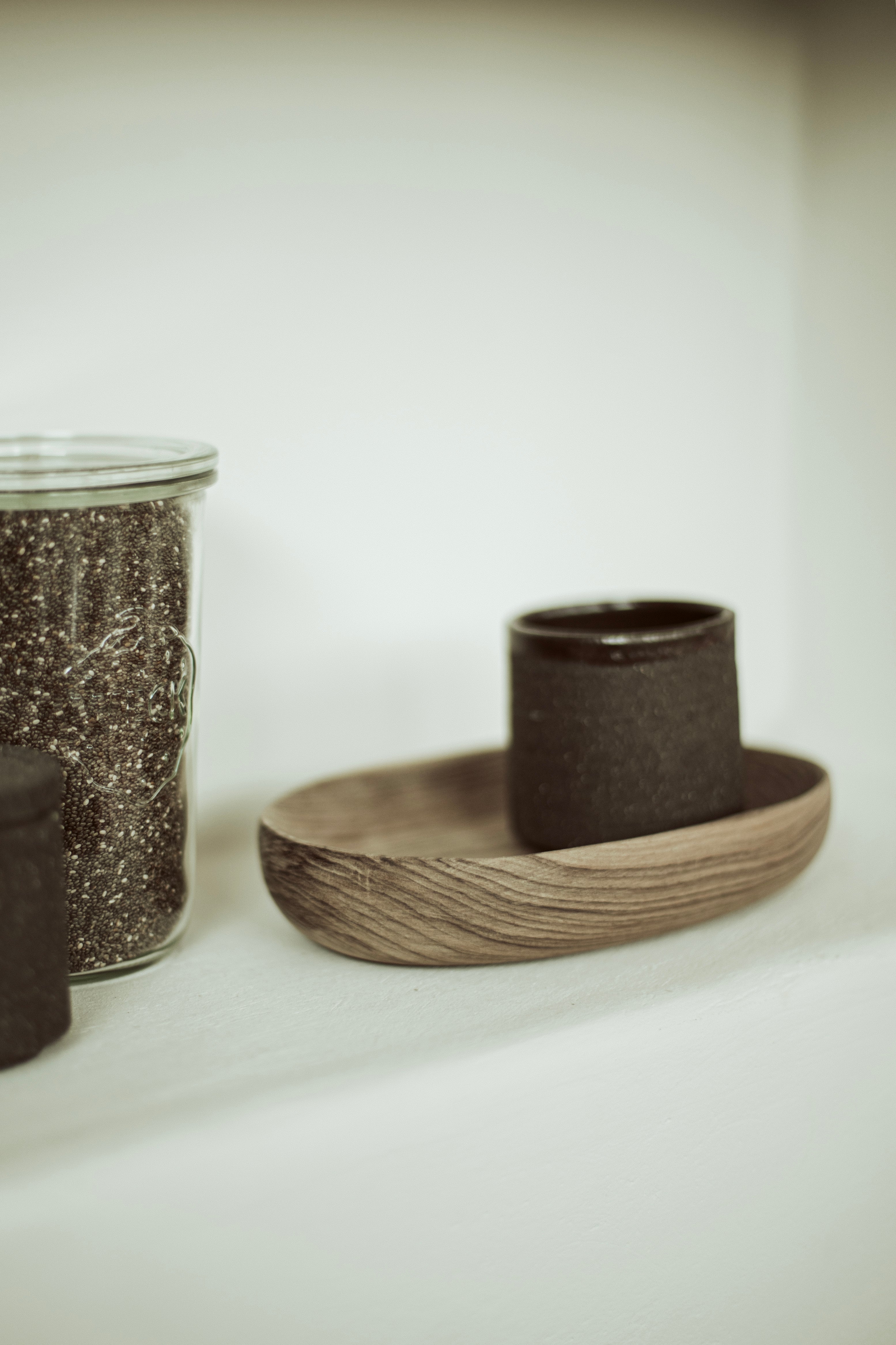 wooden oval bowl