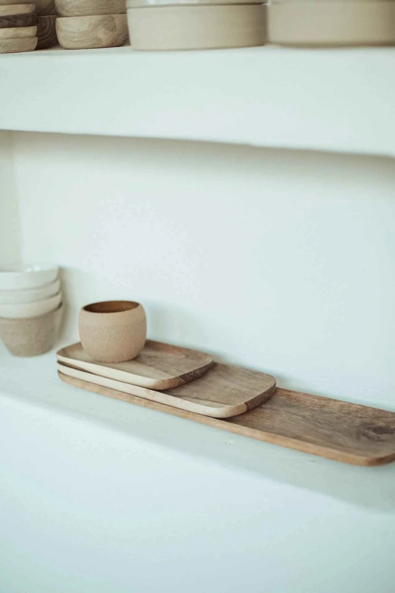 wooden serving plate