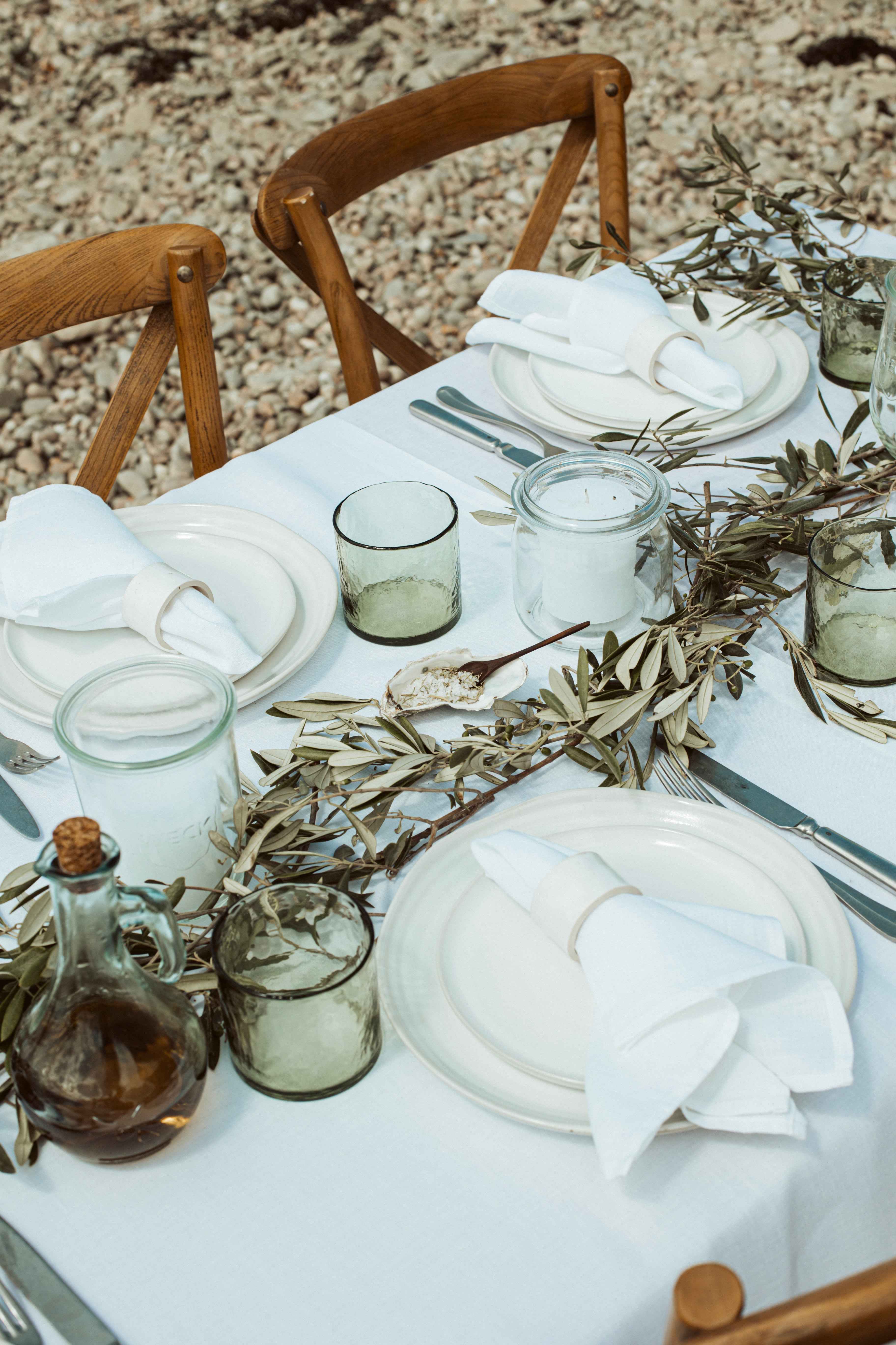 wit linnen tafelkleed 100% linnen