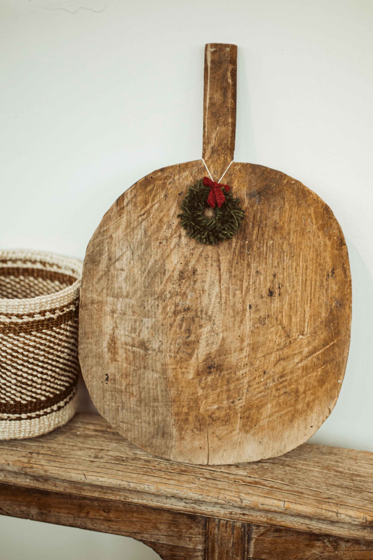 grote ronde broodplank - brocante