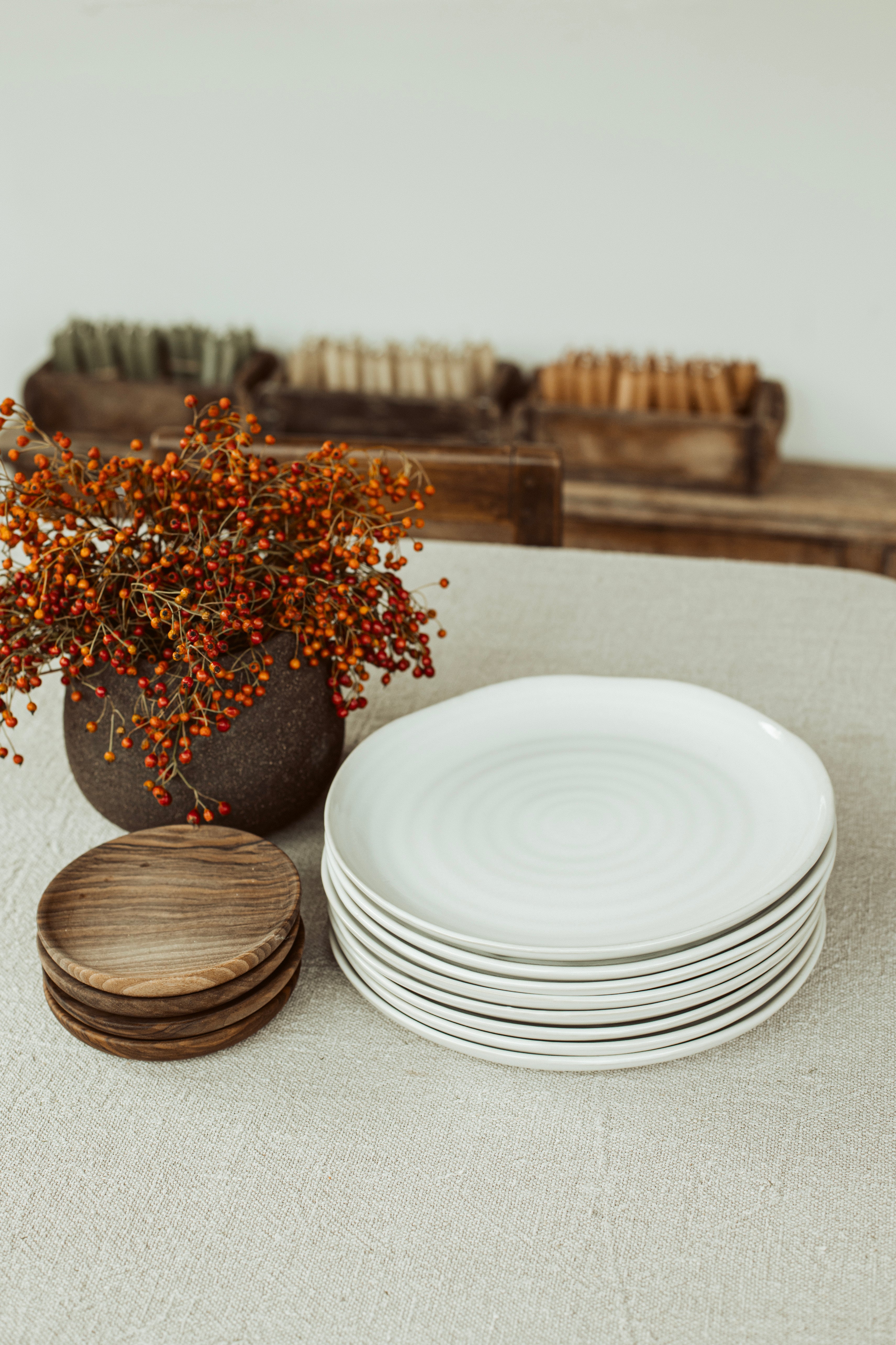 dinner plate wit - Scapa Home - set van 6