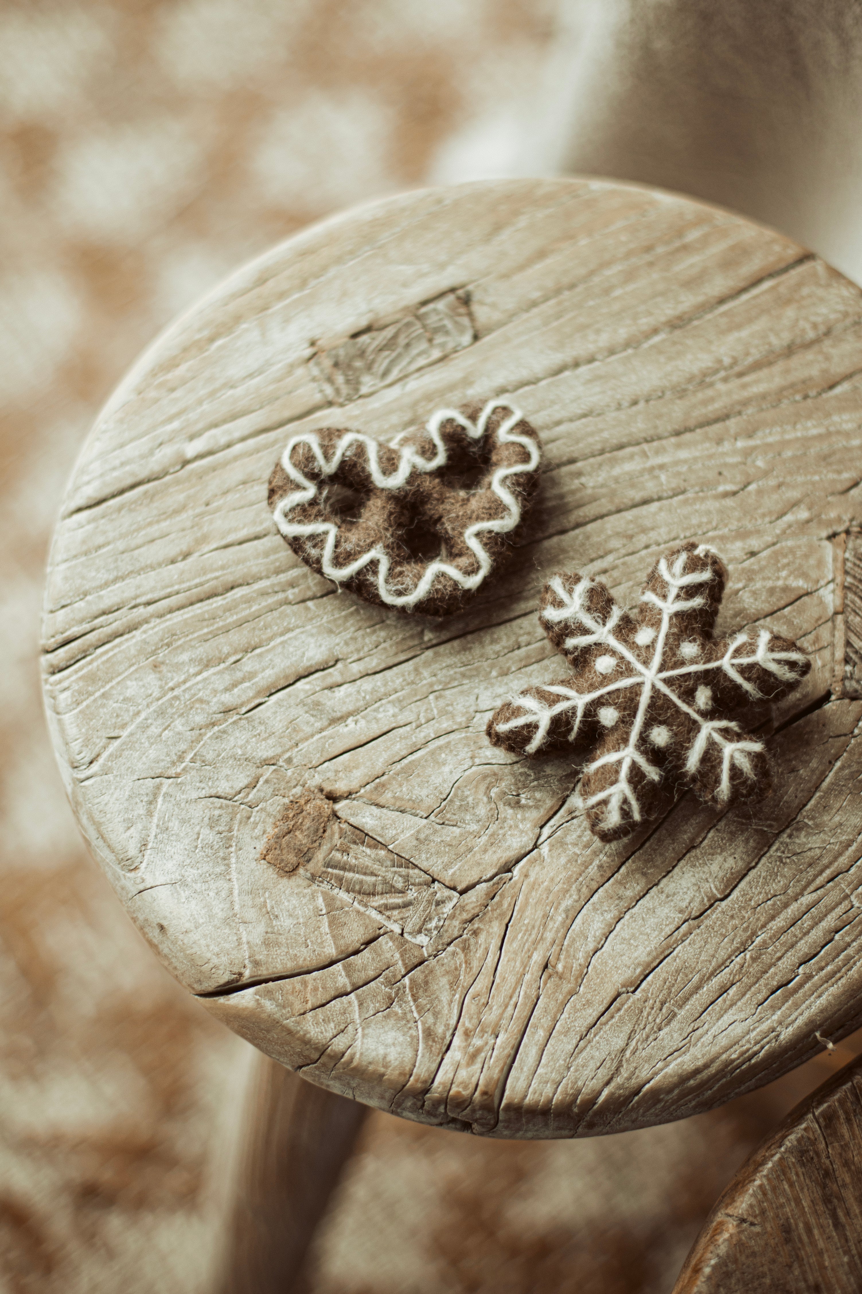 gingerbread hartje vilt