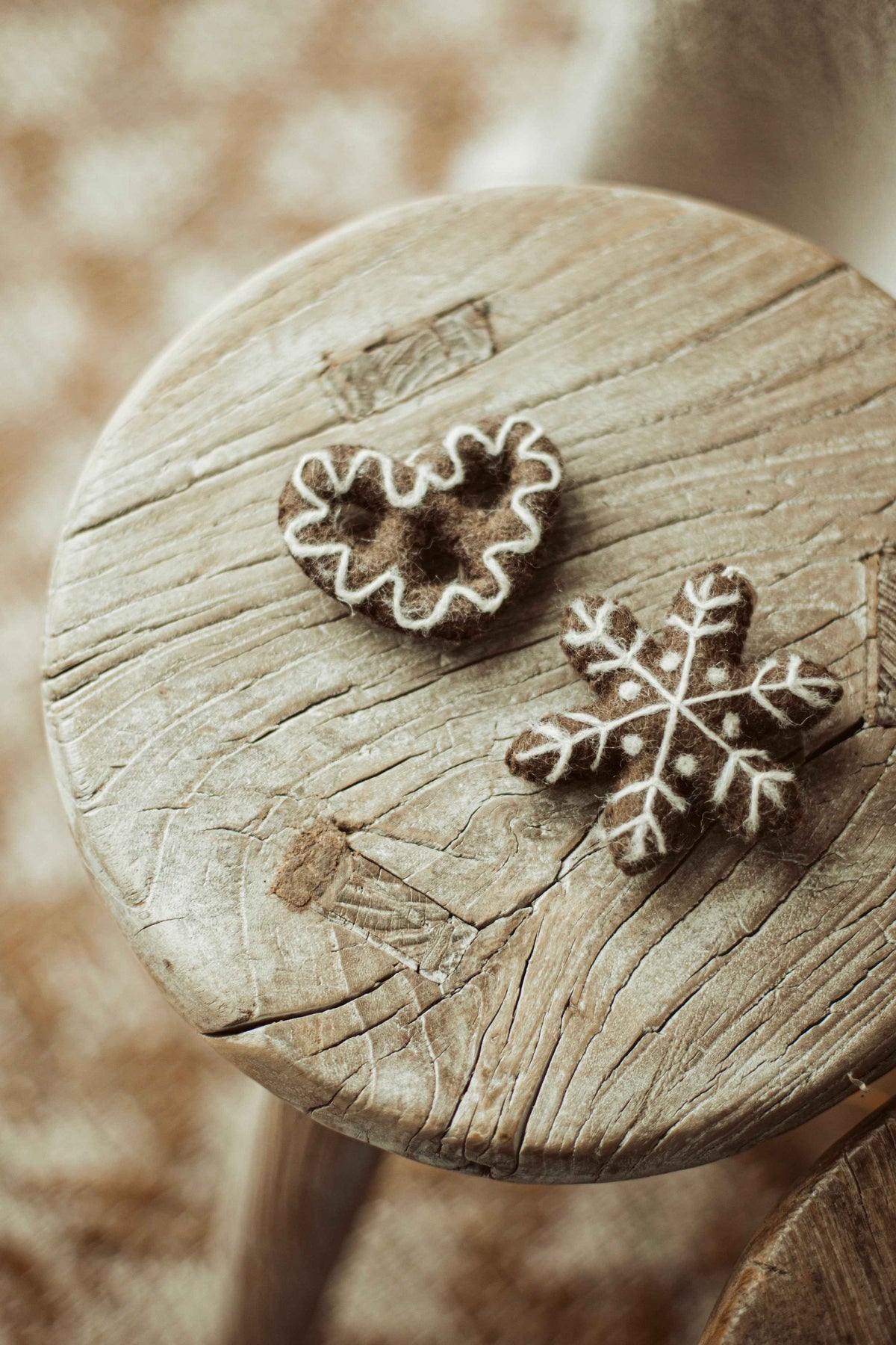 gingerbread hartje vilt