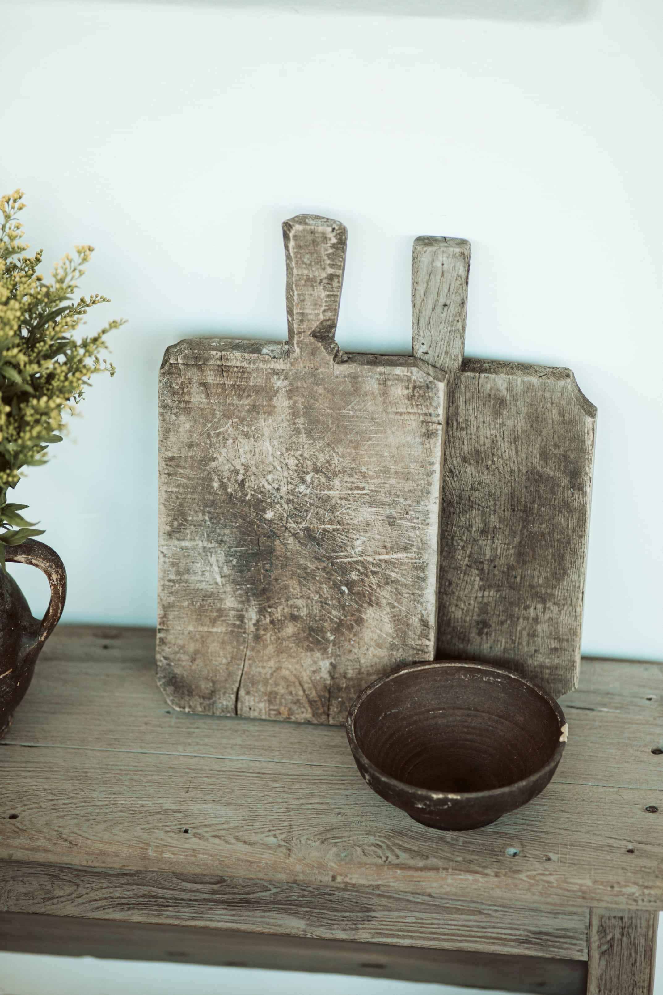 Houten broodplankje met handvat