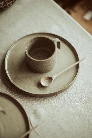 wooden dessert spoon - set van 4