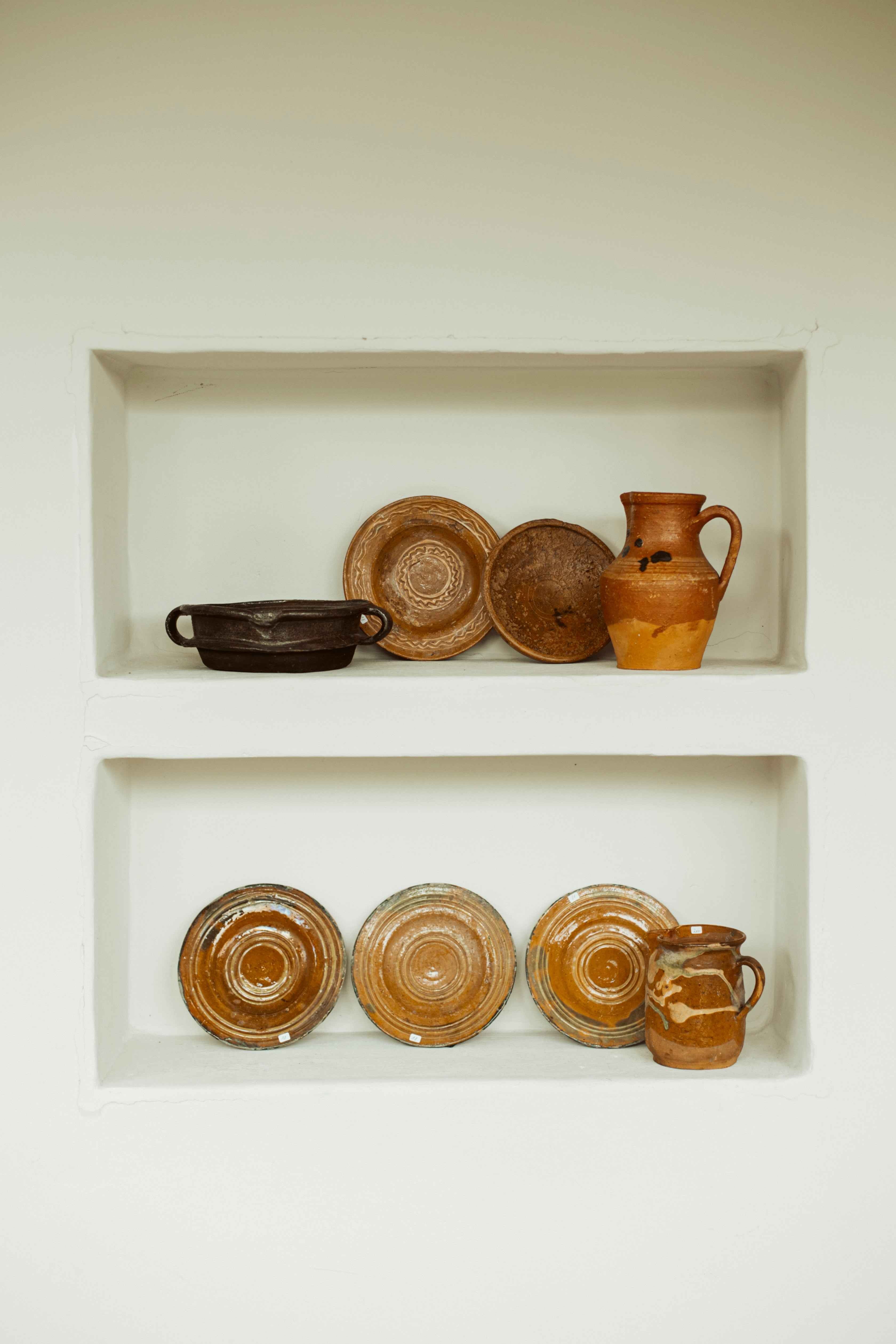 terracotta bordjes - brocante