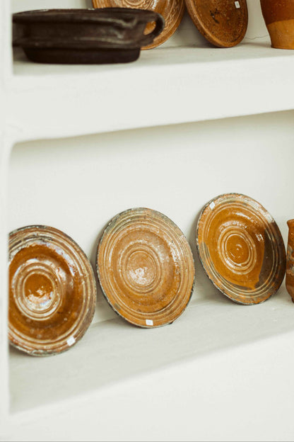 terracotta bordjes - brocante