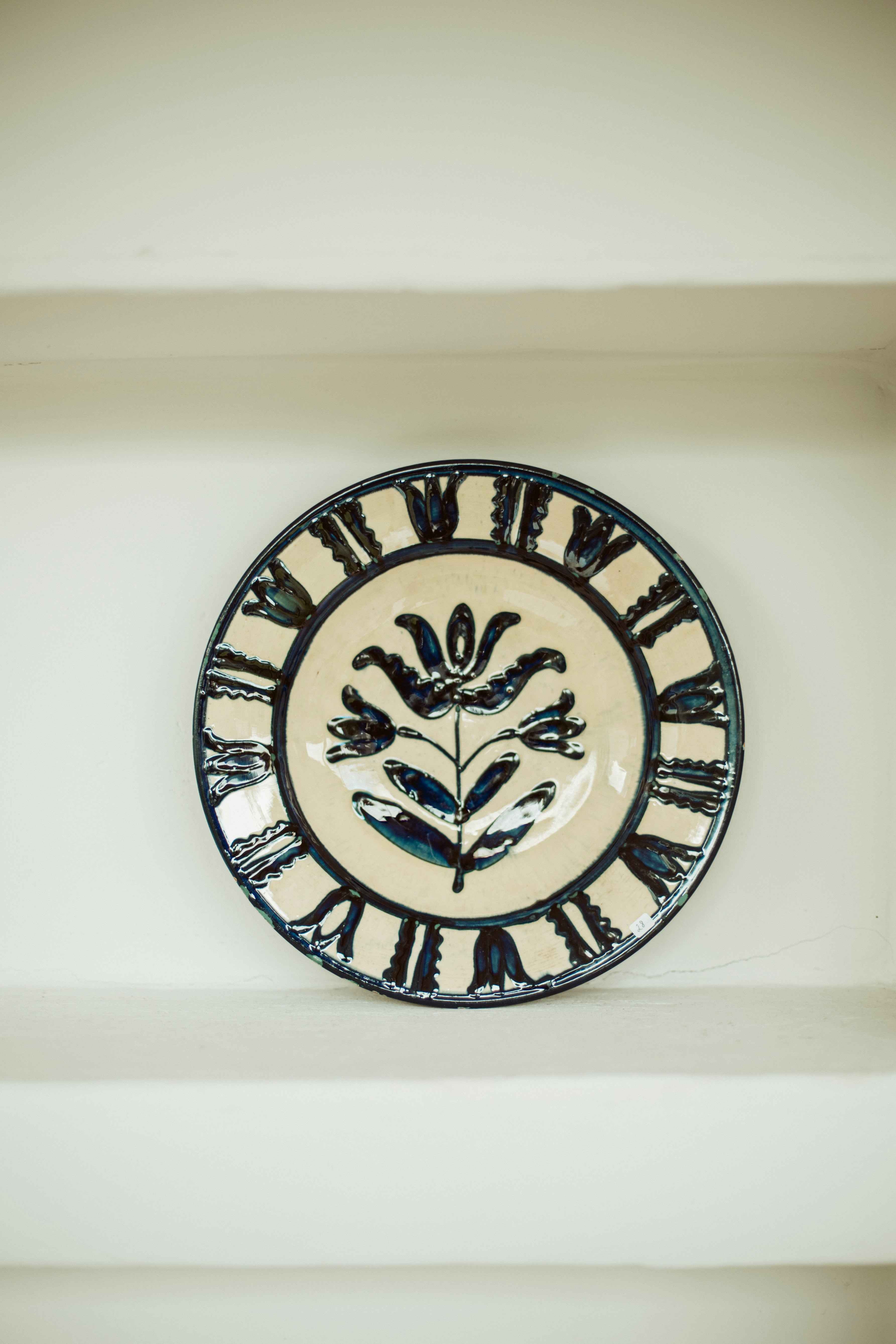 diepes terracotta schaal - brocante