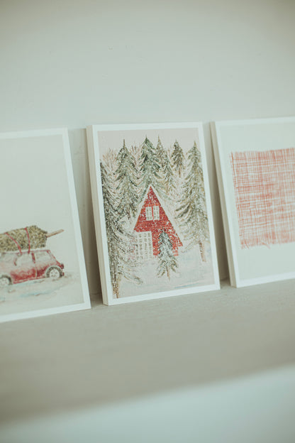 christmas card Mijé - winter set