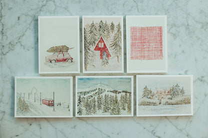 christmas card Mijé - winter set