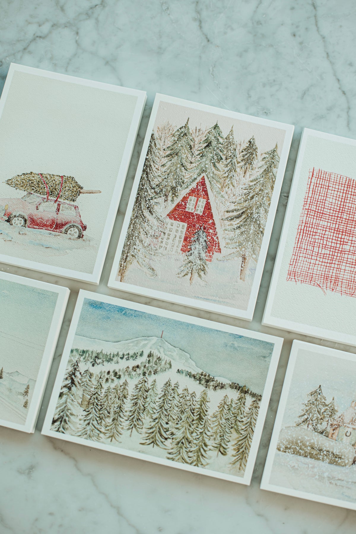 christmas card Mijé - winter set