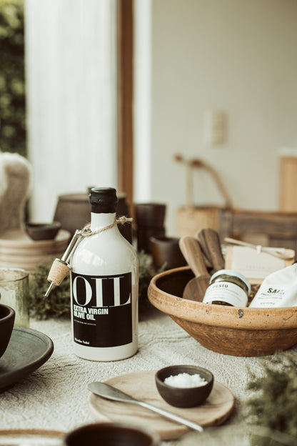 olive oil, extra virgin met schenkdop - 500ml