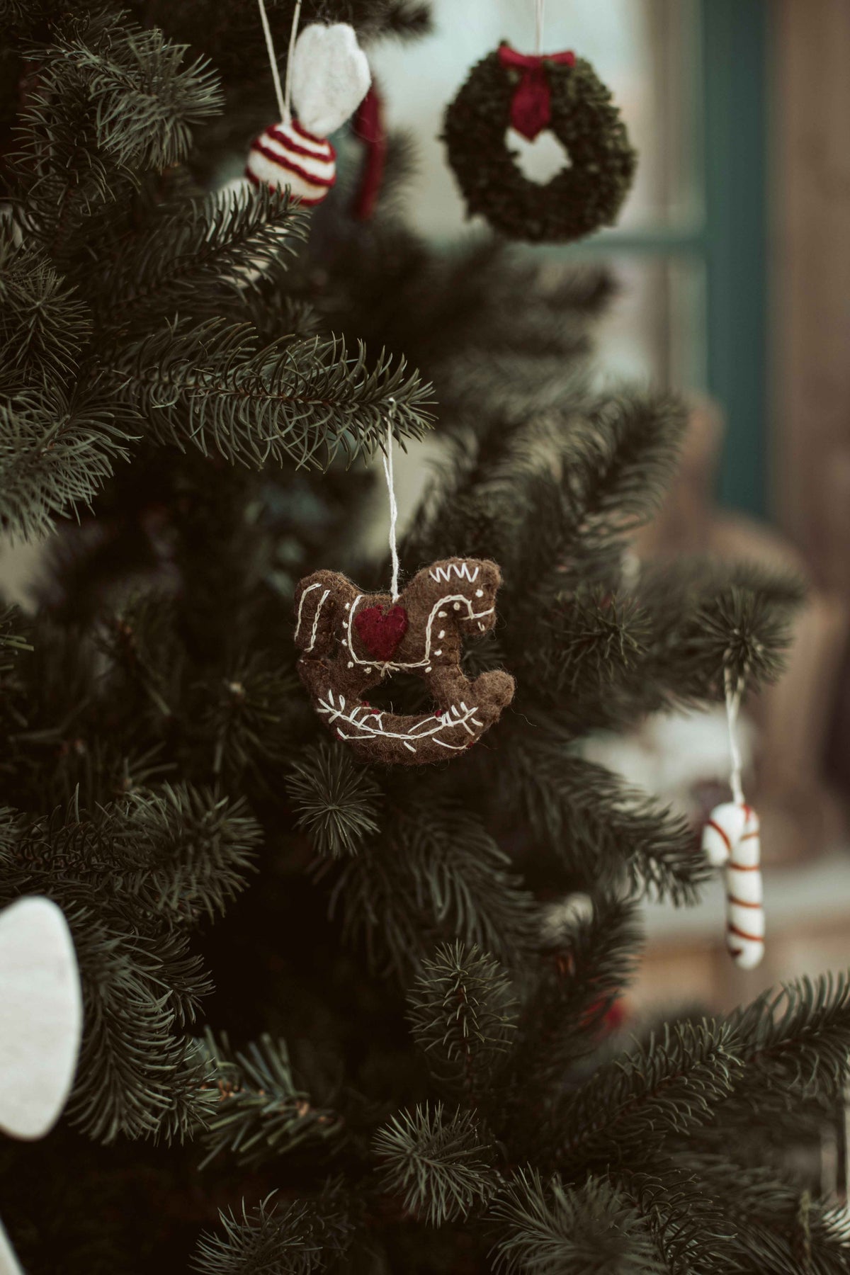 gingerbread schommelpaard vilt