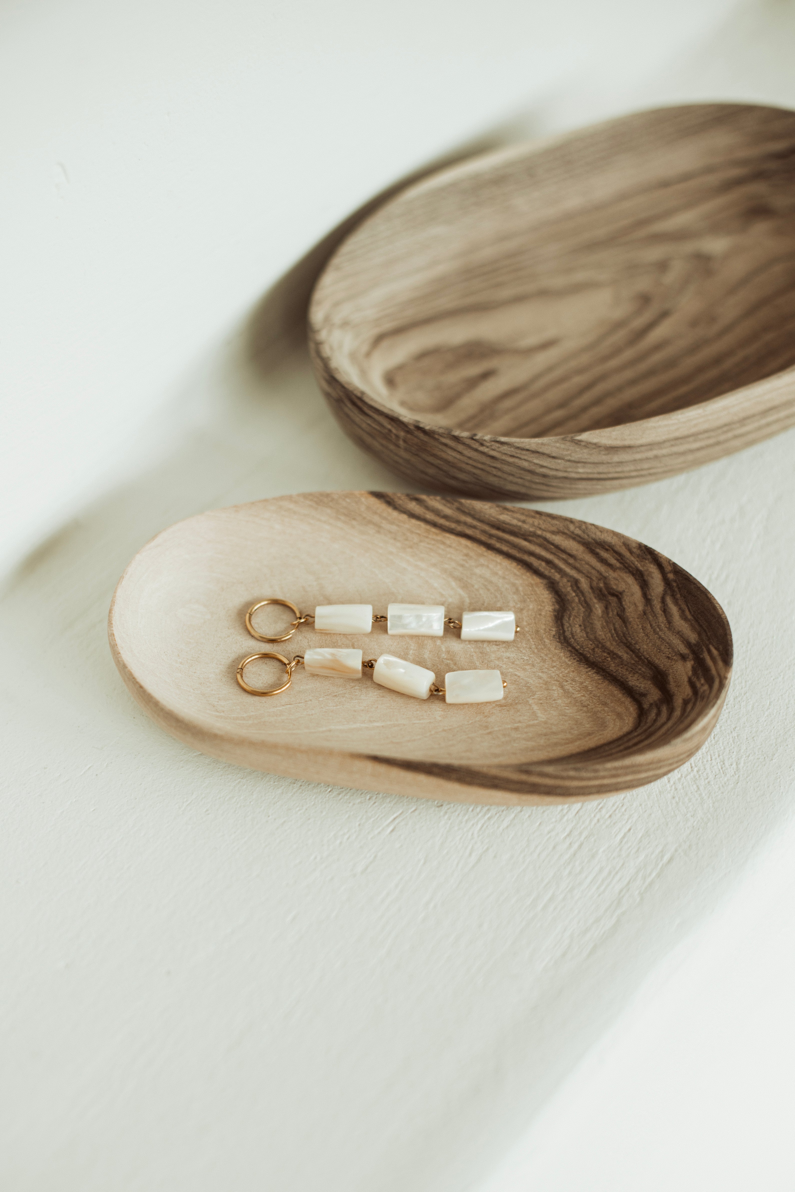 wooden oval bowl
