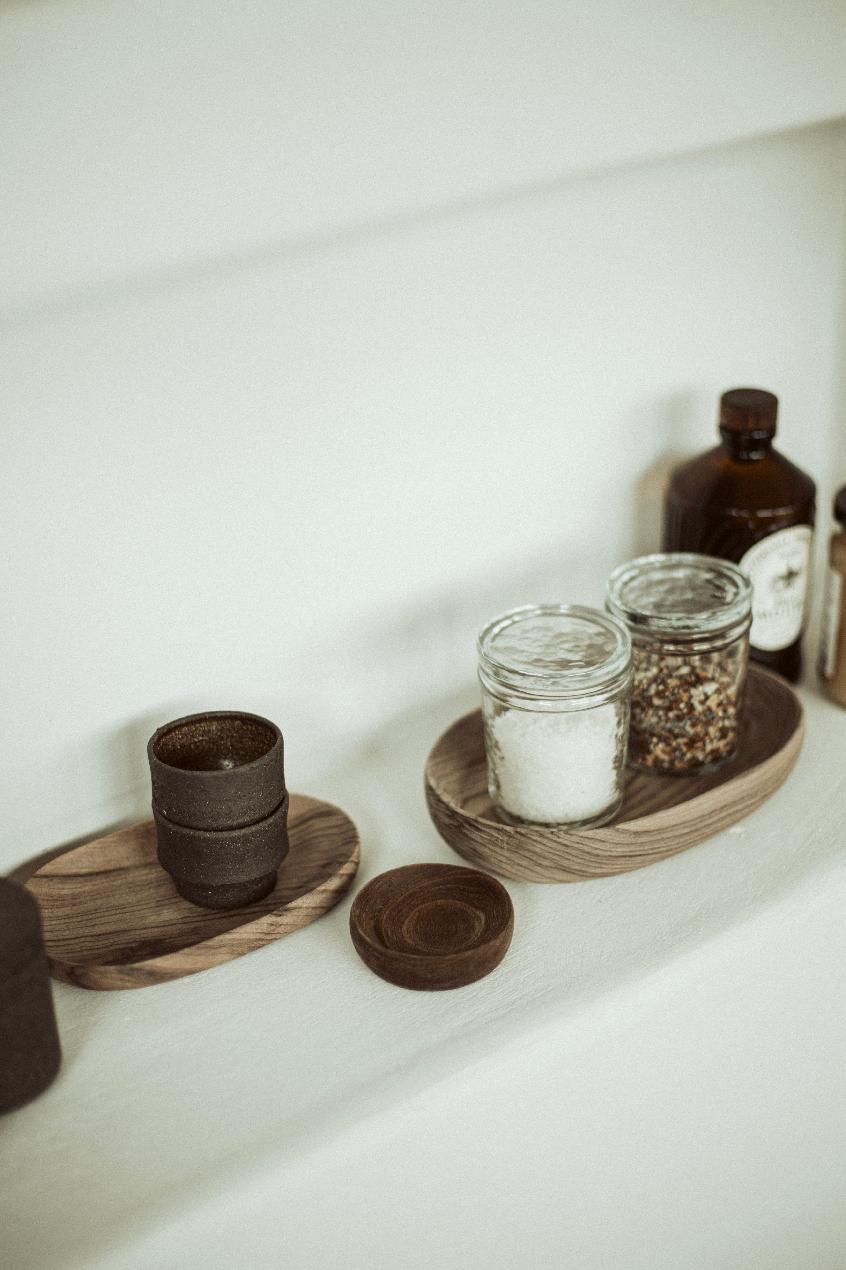 wooden oval bowl