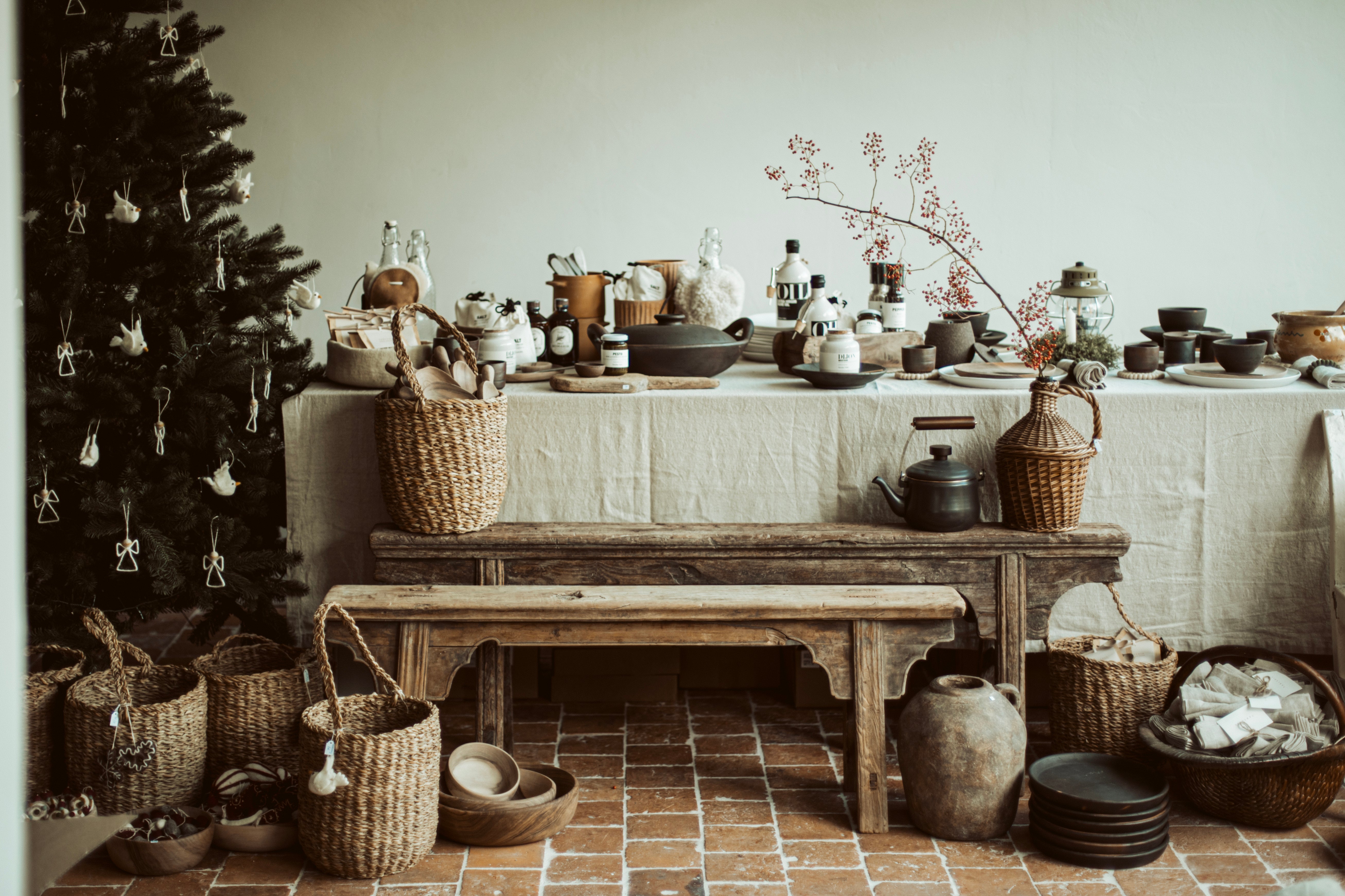 houten banken - brocante