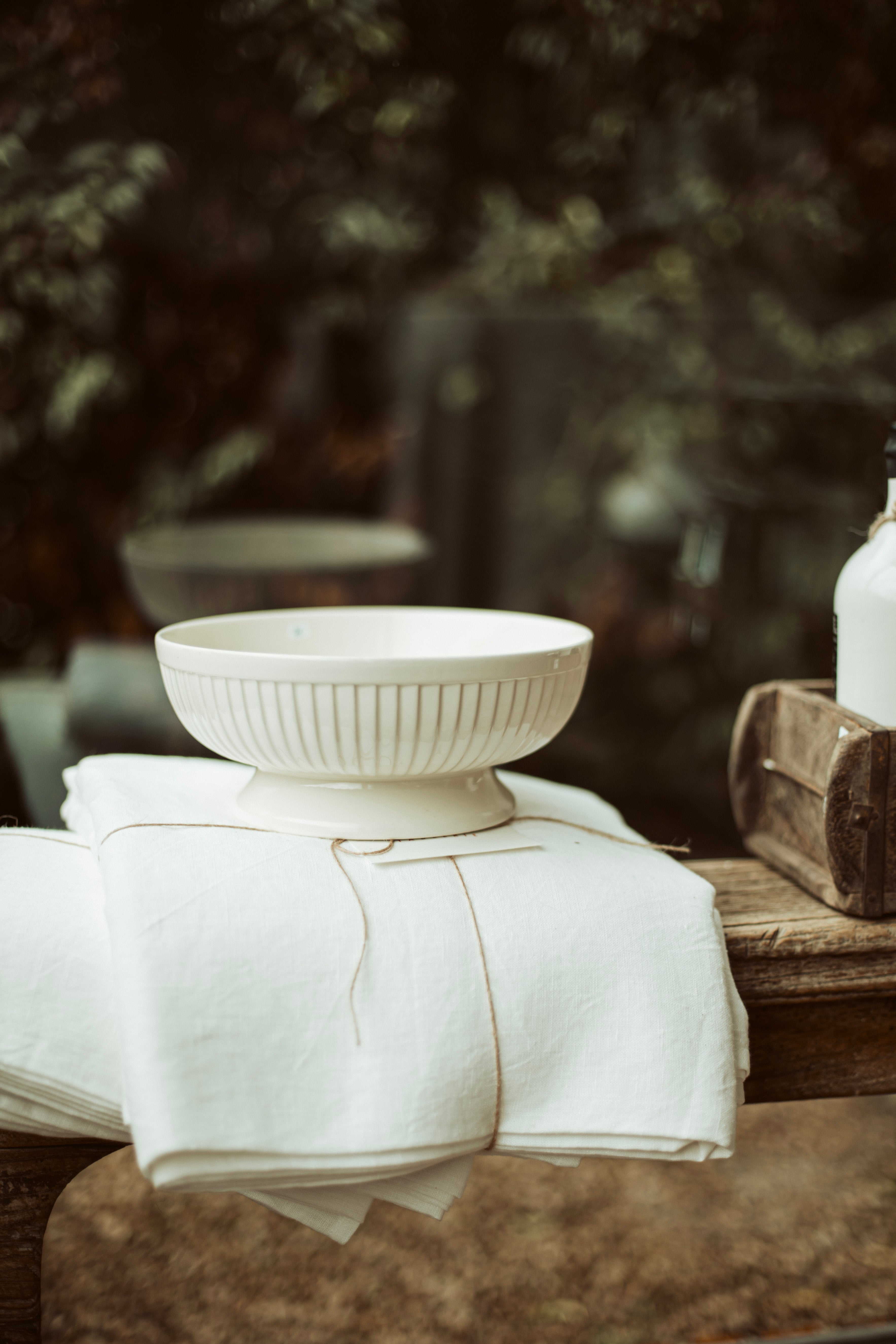 wit linnen tafelkleed 100% linnen