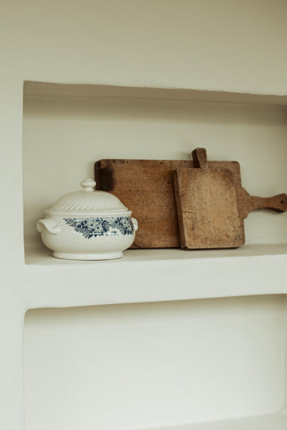 witte terrine met deksel - brocante