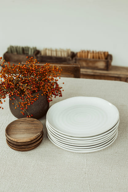 dinner plate wit - Scapa Home - set van 6