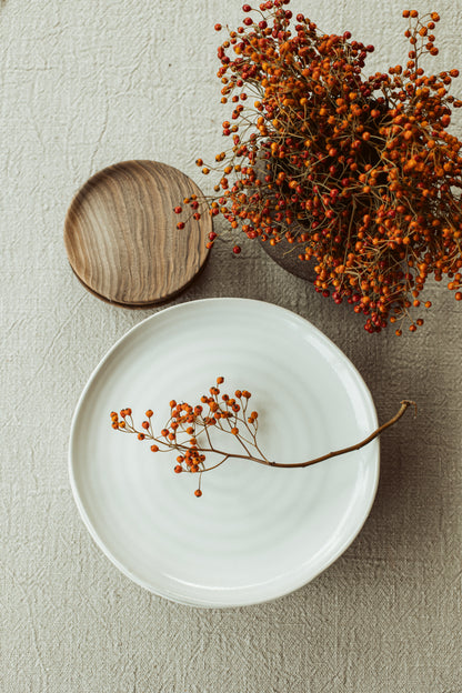 dinner plate wit - Scapa Home - set van 6