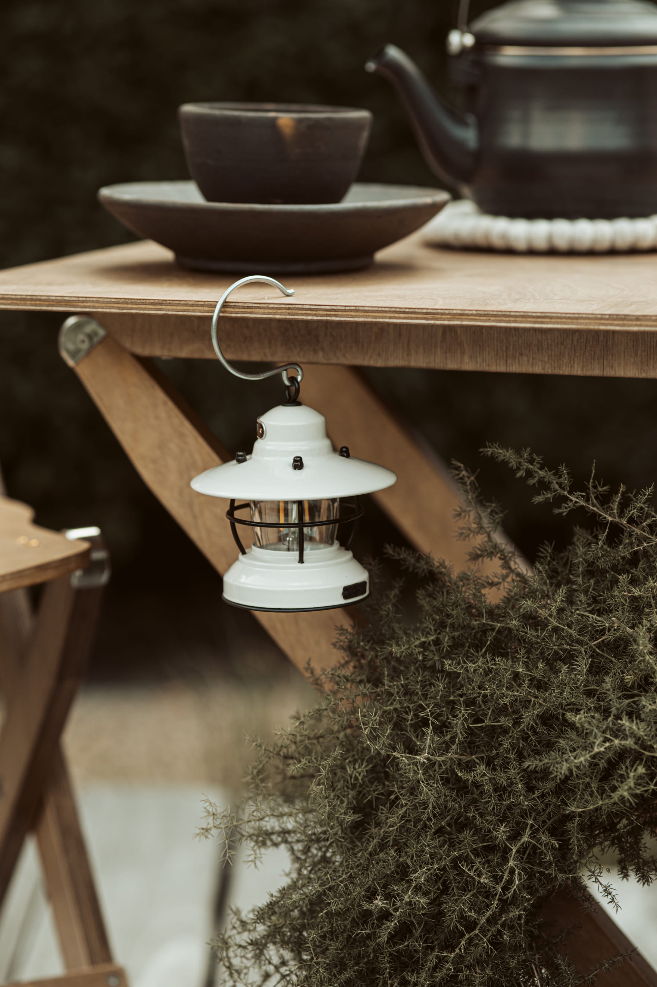 lantern edison mini - vintage white