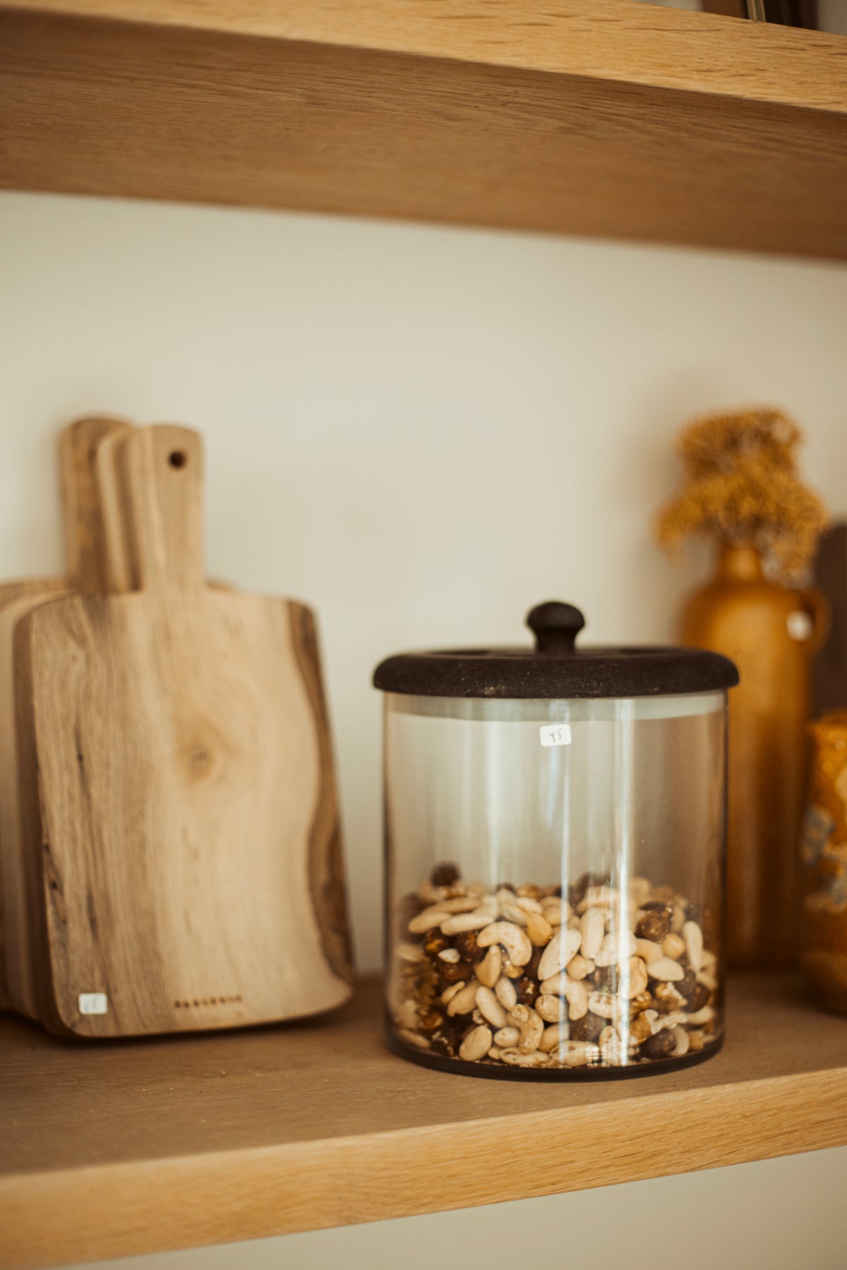 bewaarpot met houten deksel