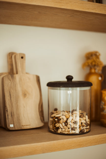bewaarpot met houten deksel