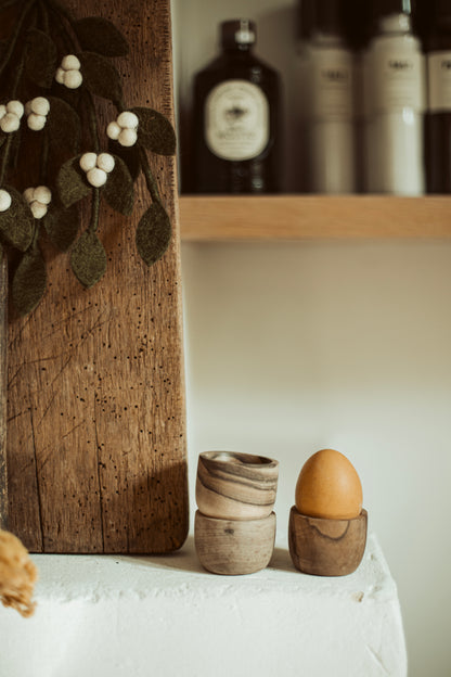 wooden egg cup