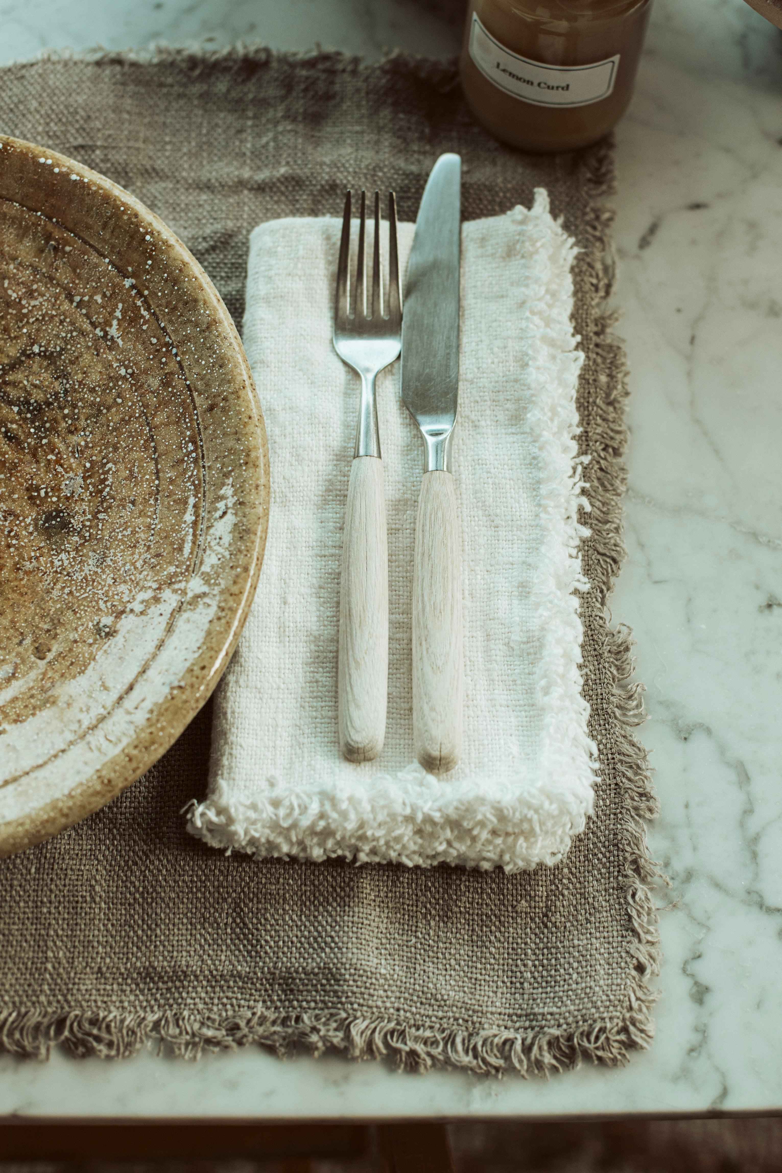 grof linnen servet - set van 2