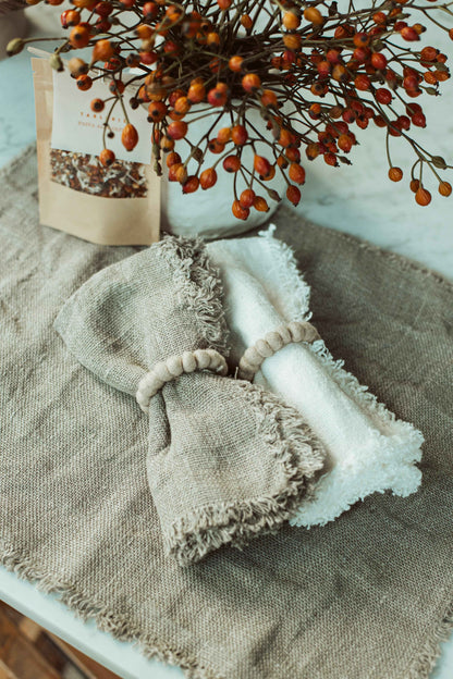 grof linnen servet - set van 2